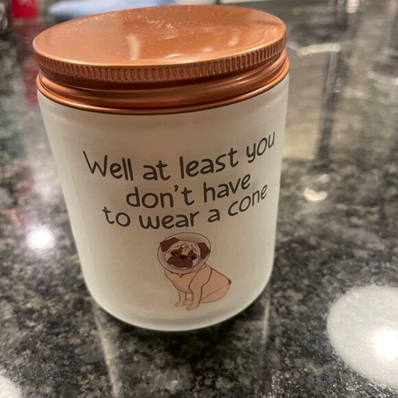 Candle -  'Well at Least You Don't Have to Wear a Cone' - Humorous Get Well Gift - Picture 7 of 8